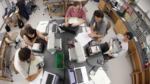 Students in class