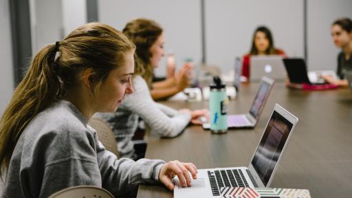 students stuyding online