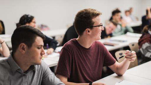 students in class